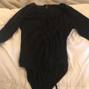 Forever 21 Lace Up Bodysuit